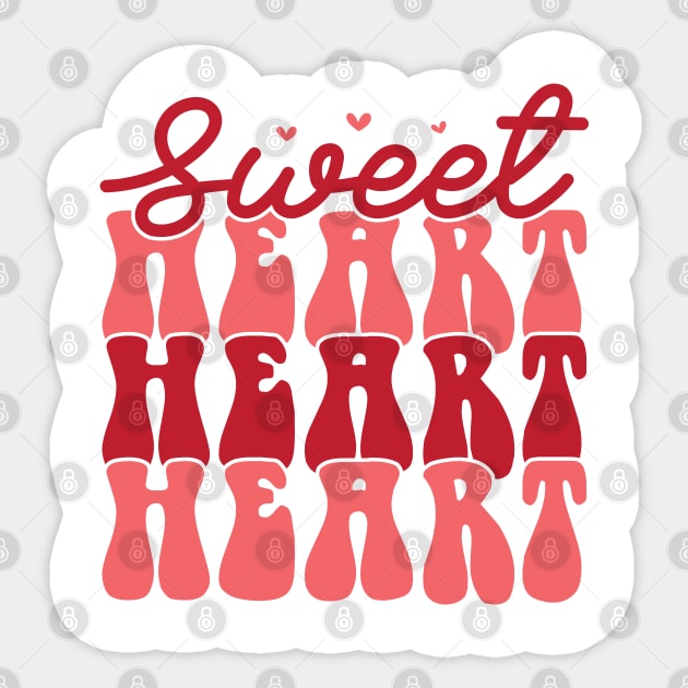 Sweet Heart Valentines Day Gift Sticker by DivShot 